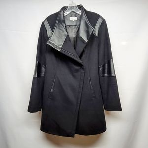 Calvin Klein Women's Asymmetrical Wool Zip Coat